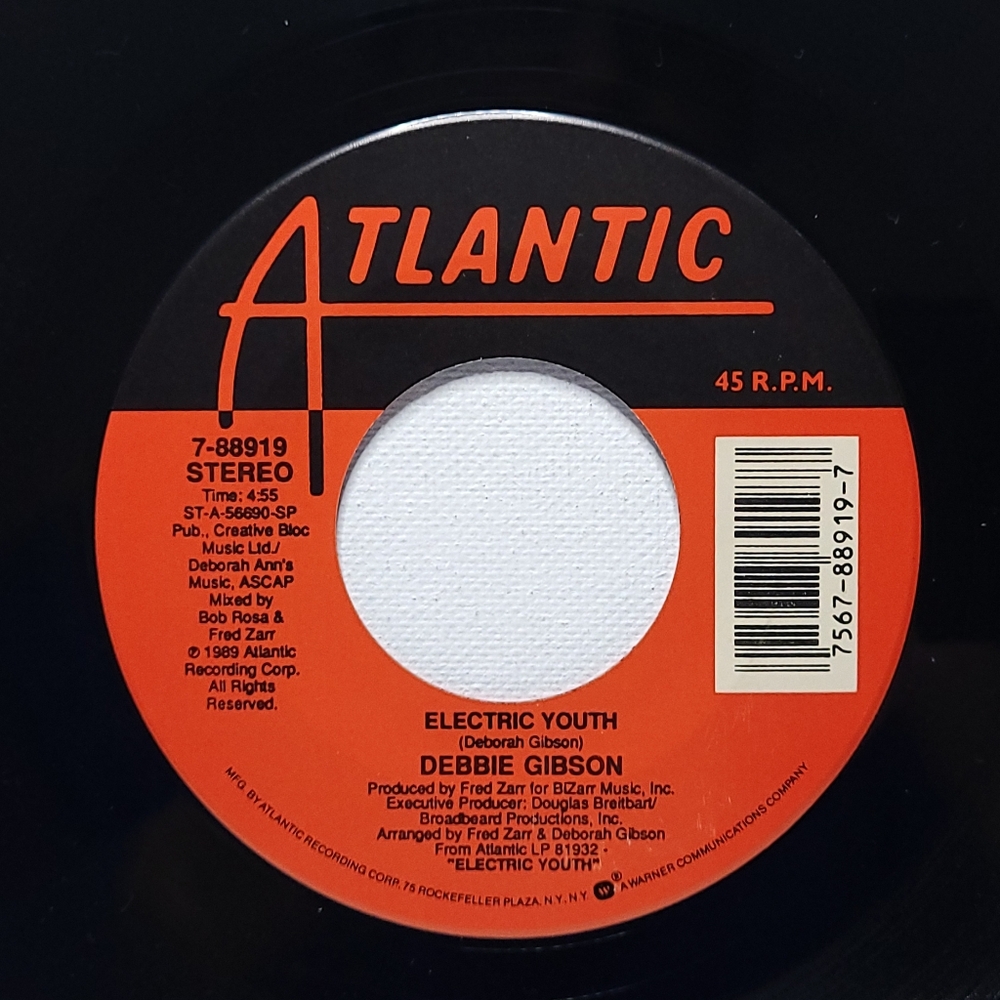 Debbie Gibson Vinyl 45 Electric Youth / We Could Be Together M- Synth-Pop